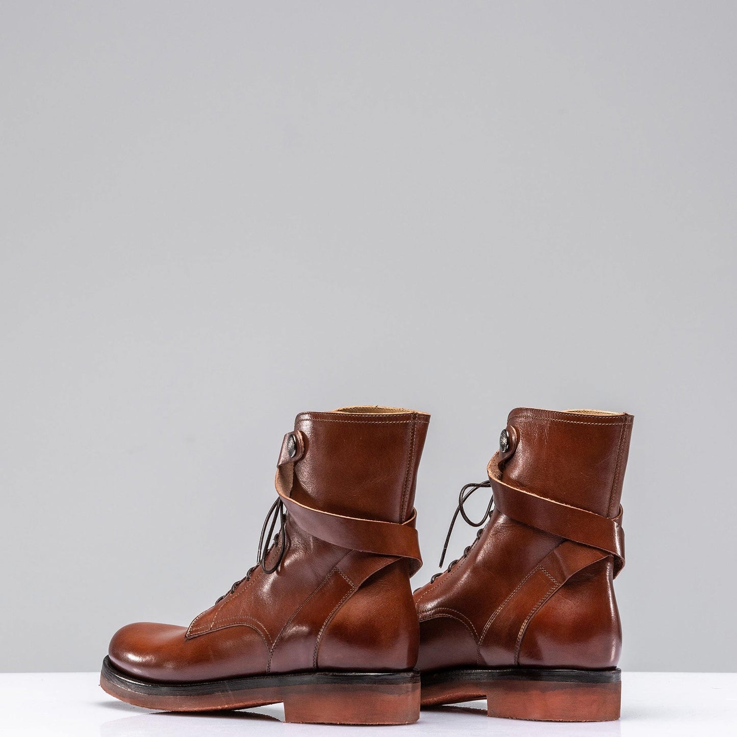 Anne – Women's Vegan Leather Boots in Cognac