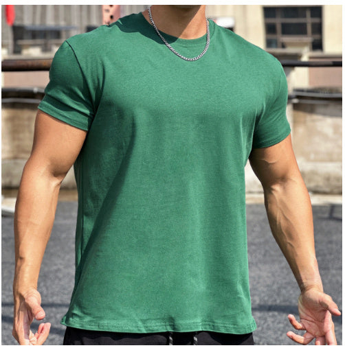 Ricky – Slim Fit Muscle Round Hem Short Sleeve Sports T-shirt