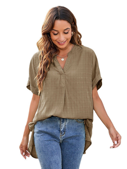 Michelle – V-neck Casual Pullover Loose Shirt