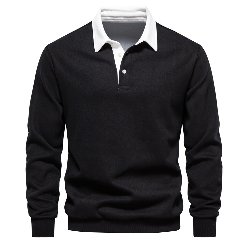 Gabrielle – Versatile Long Sleeve Polo Collar Sweater
