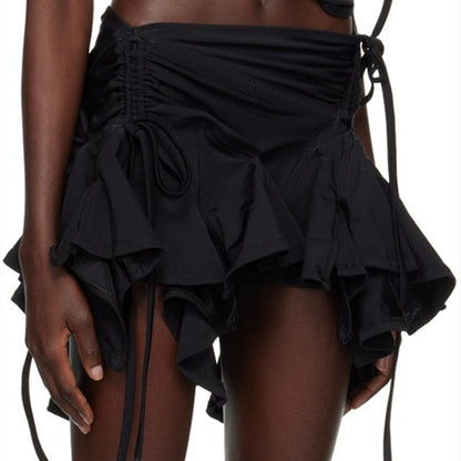 Patricia – Solid Color A-Line Half-Length Skirt