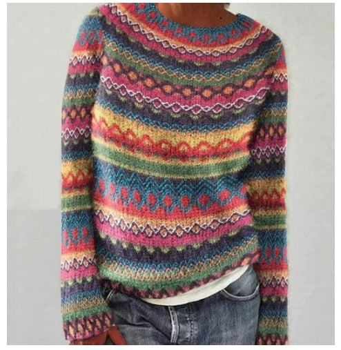 Gabrielle – Multicolor Loose Fashion Pullover Sweater