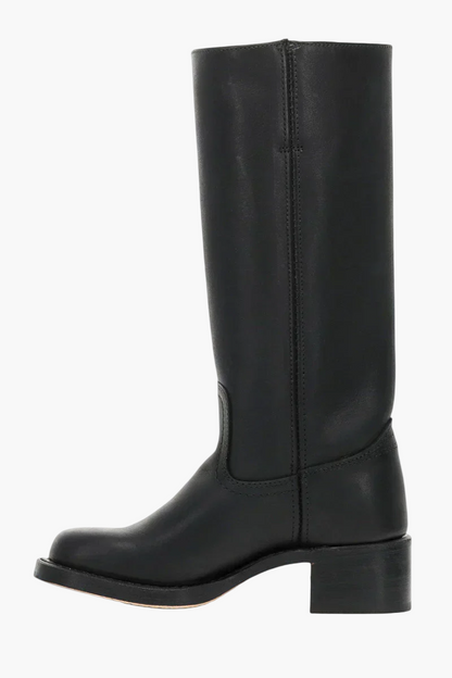 Women's Classic Knee-High Fashion Boots – Stylish Everyday Block Heel Footwear