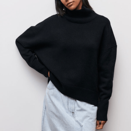 Alice – Women's Loose Knitted Turtleneck Sweater