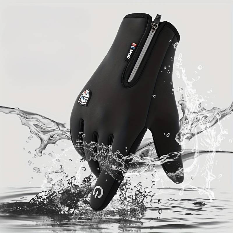Men's and Women's Winter Outdoor Waterproof Touchscreen Gloves for Sports and Commuting