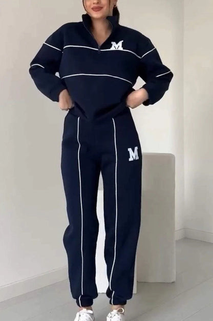 Sophia – Women's 2 Piece Lounge Hoodie Pullover Sweatsuit Set