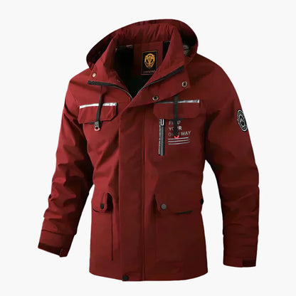 Men's Outdoor Waterproof Windproof Hooded Winter Jacket - Fashionable Cold Weather Coat