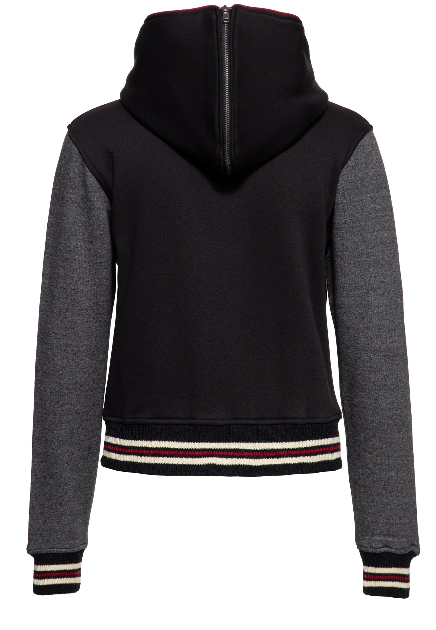 Ruby – Women's Varsity Jacket with Detachable Hood