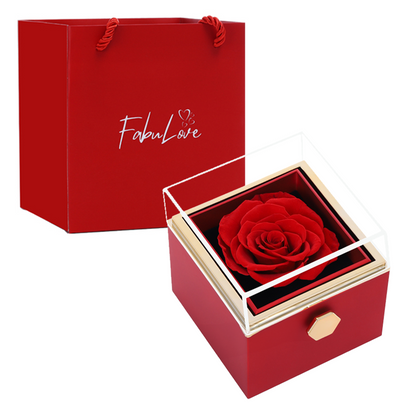 Kelly – Women's Eternal Rose Box with Hidden Necklace