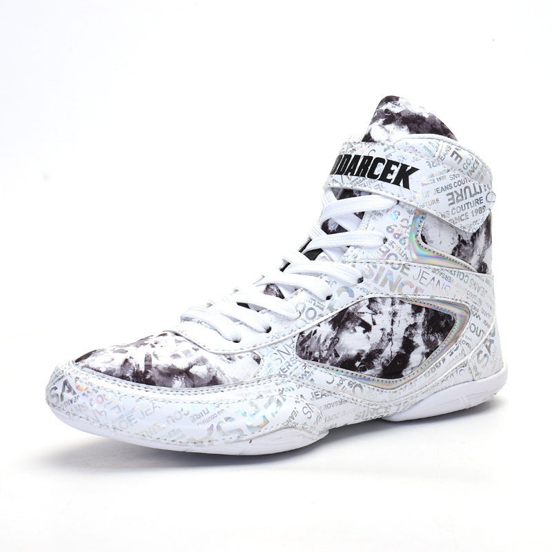 Jacob – High-Top Boxing Sneakers in Graffiti Style