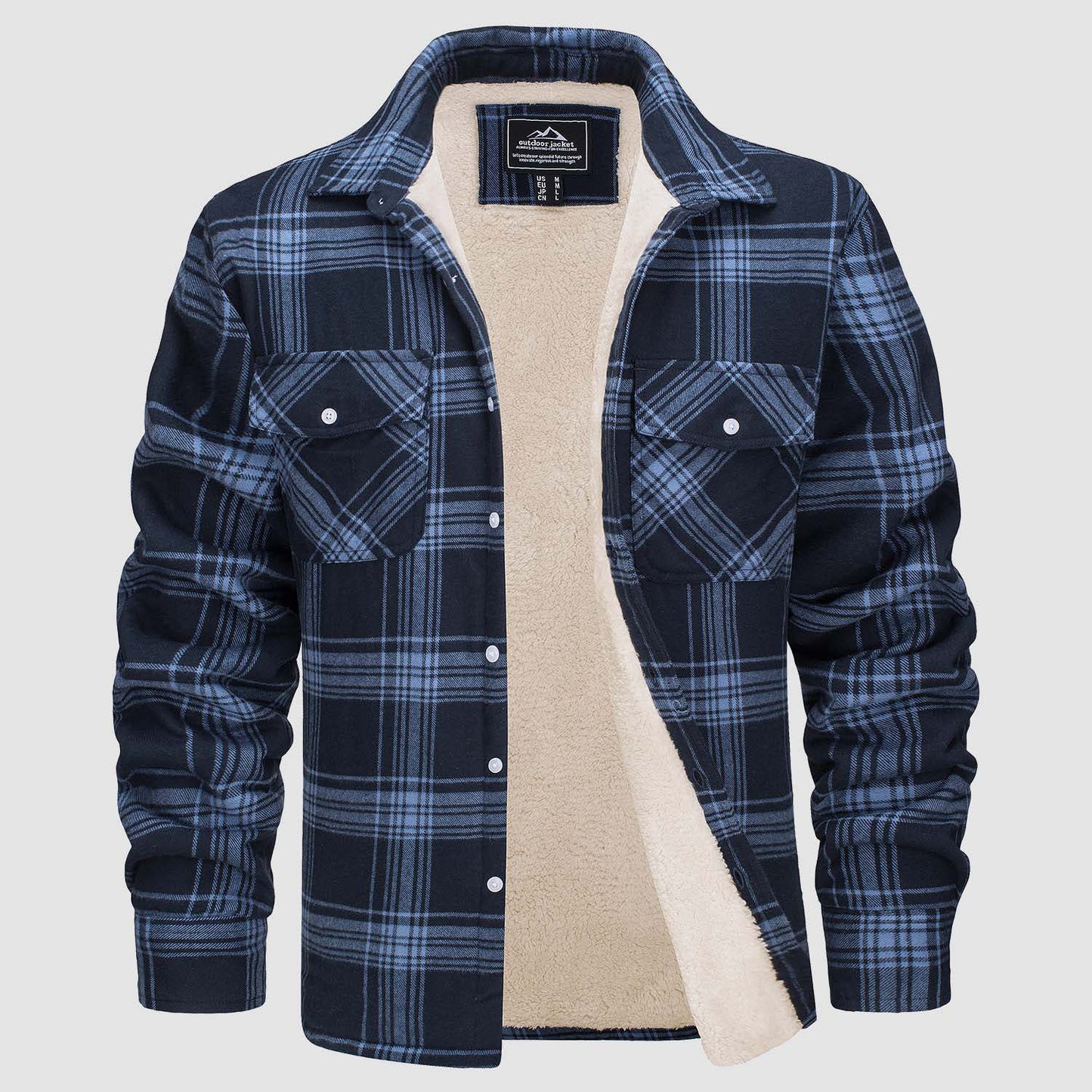 Ruby – Fleece Lined Plaid Jacket