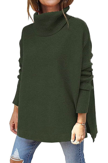 Karen – Hem Tunic Pullover Sweater Knit Top