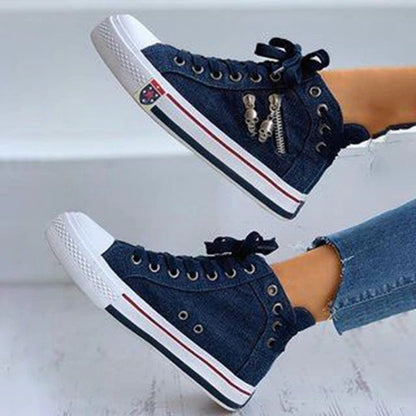 Jean – High-Top Breathable Lace-Up Sneakers