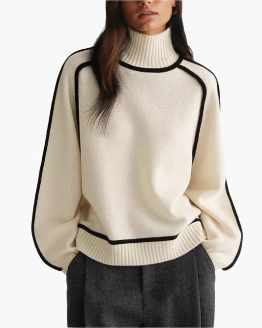 Women's Modern Turtleneck Sweater – Casual Chic Autumn & Winter Essential
