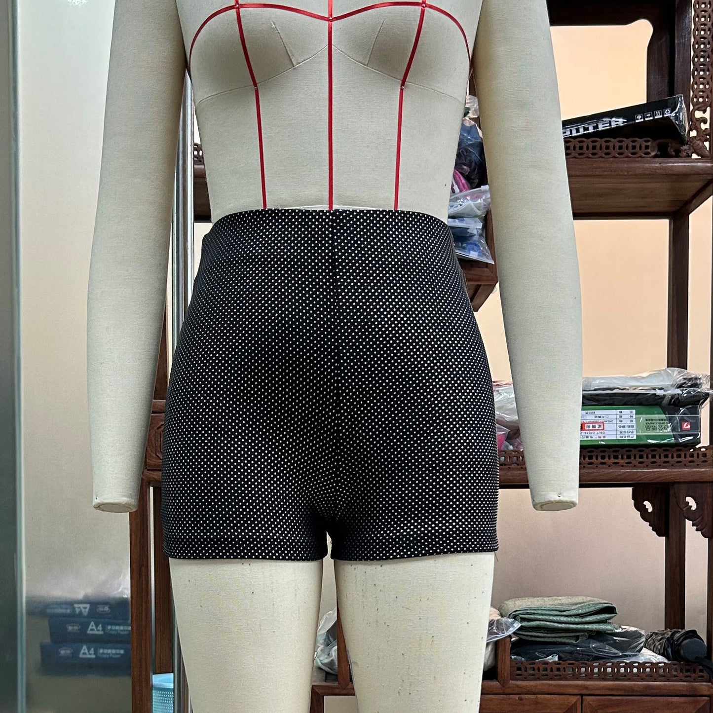 Laura – Shiny High Waist Shorts