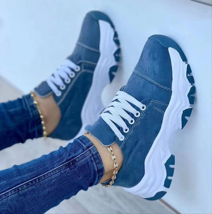 Sara – Round Head Thick Bottom Low-top Casual Shoes