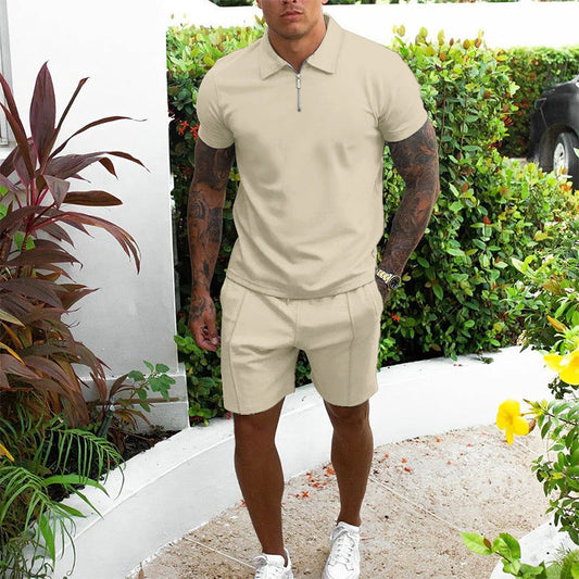 Jamie – Men's Casual Short-sleeved Two-piece Suit