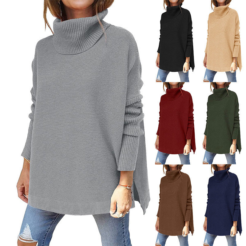Karen – Hem Tunic Pullover Sweater Knit Top