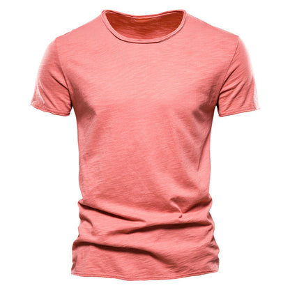 Stuart – Men's Slim Solid Color Short Sleeve T-shirt