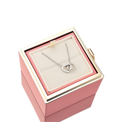 Mandy – Eternal Rose Box with Engraved Necklace