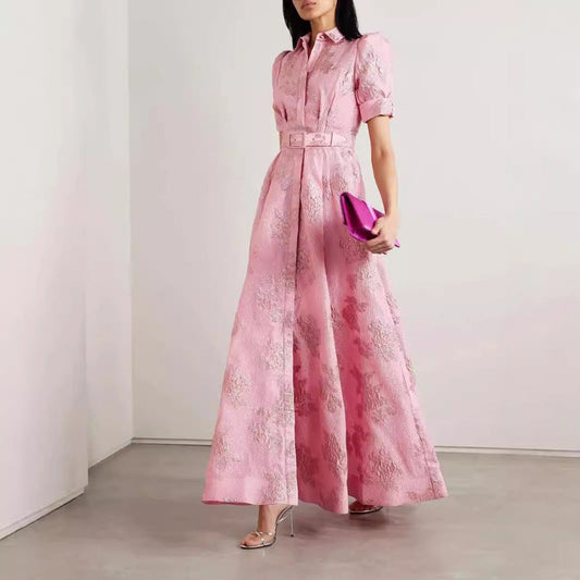 Kimberley – Elegant Long Dress with A-Line Skirt