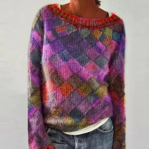 Gabrielle – Multicolor Loose Fashion Pullover Sweater