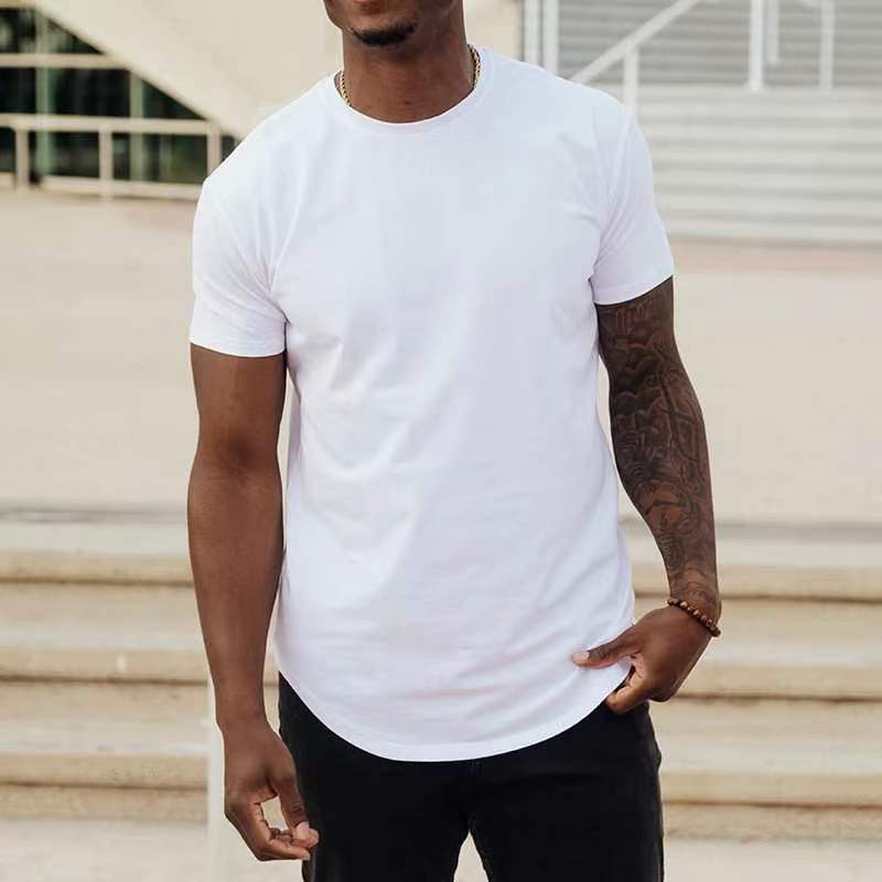 Ricky – Slim Fit Muscle Round Hem Short Sleeve Sports T-shirt