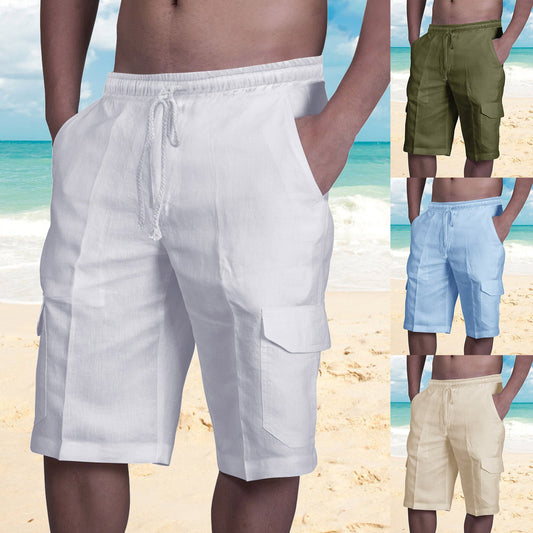 Raymond – Multi Pocket Tie Men's Beach Cargo Pants