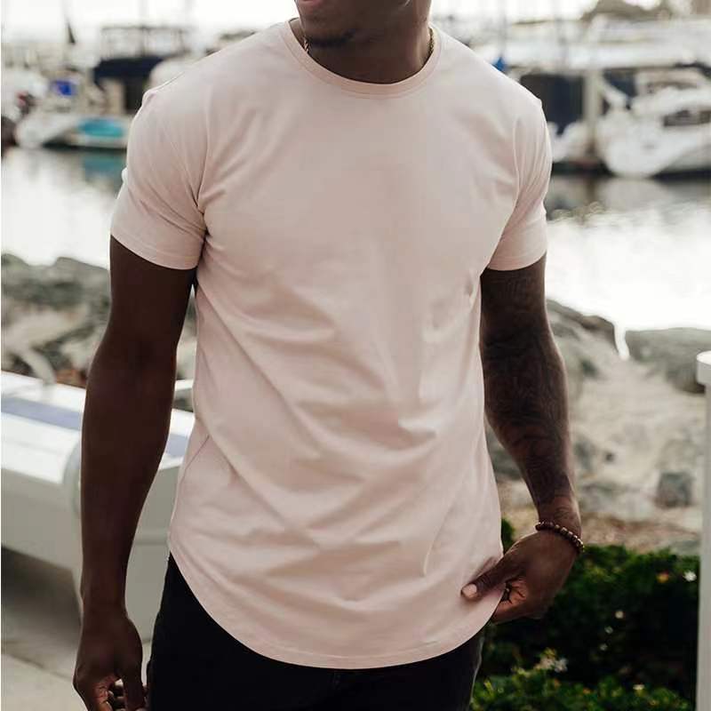Ricky – Slim Fit Muscle Round Hem Short Sleeve Sports T-shirt