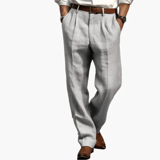 Men's Retro Pleated Trousers – Classic Sophisticated Fit for Casual & Formal Wear