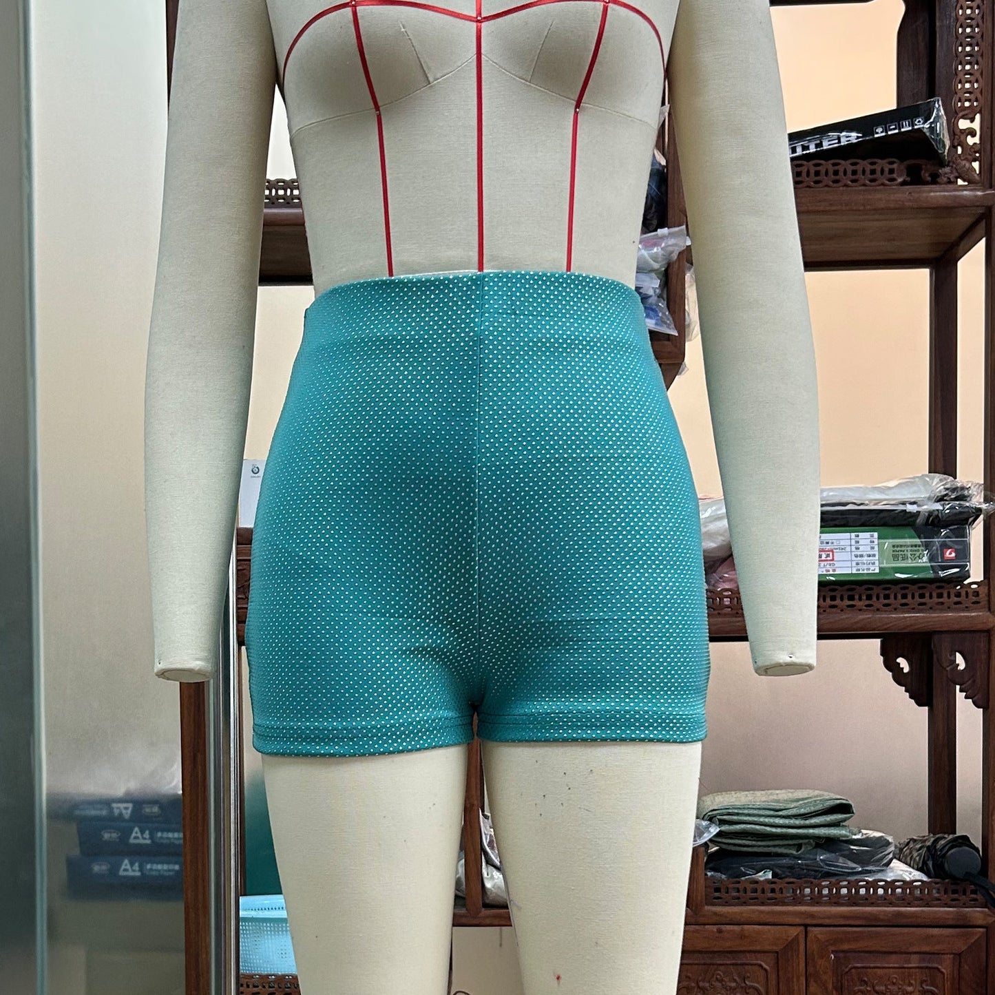 Laura – Shiny High Waist Shorts