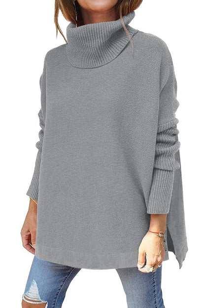 Karen – Hem Tunic Pullover Sweater Knit Top