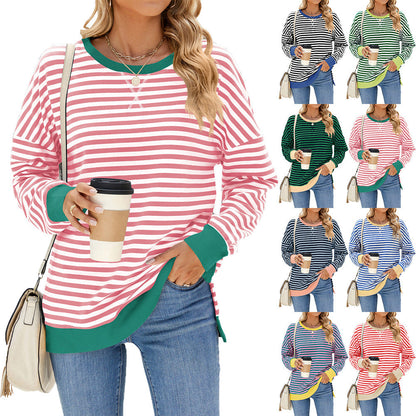 Emma – Striped Casual Pullover Top