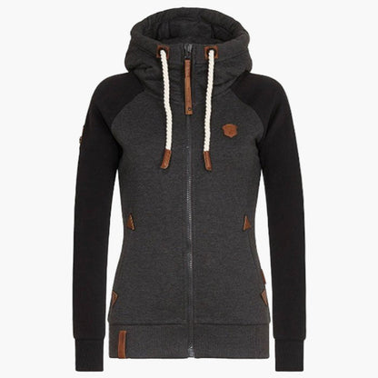 Women's Casual Slim Fit Zip-Up Hoodie – Everyday Cozy Style