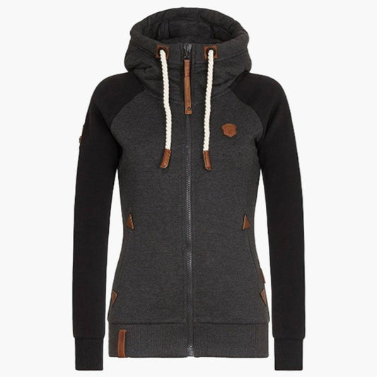 Women's Casual Slim Fit Zip-Up Hoodie – Everyday Cozy Style