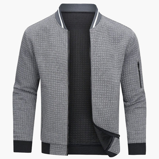 Men's Modern Minimalist Bomber Jacket – Stylish Everyday Outerwear