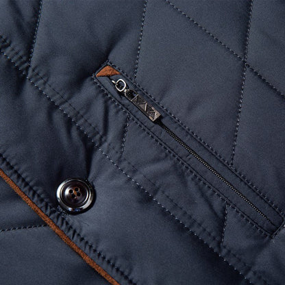 Men's Tailored Liddesdale Quilted Jacket with Removable Faux Fur Collar - Fashionable Outdoor Essential