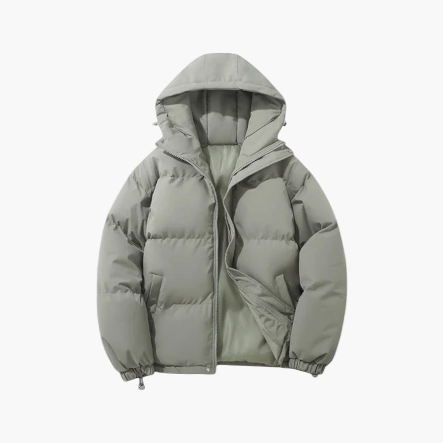 Men's Winter Hooded Puffer Parka Jacket for Urban and Outdoor Use