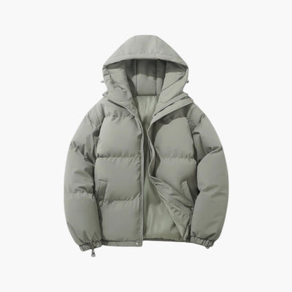 Men's Winter Hooded Puffer Parka Jacket for Urban and Outdoor Use