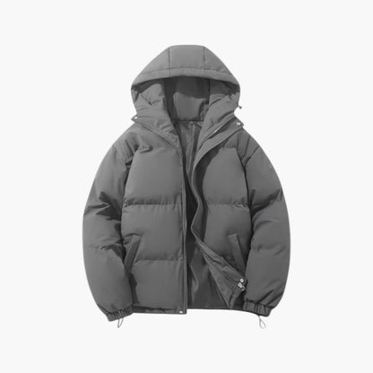 Men's Winter Hooded Puffer Parka Jacket for Urban and Outdoor Use