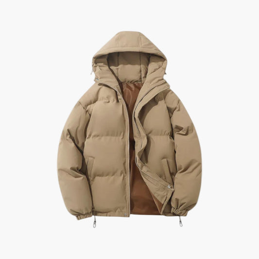 Men's Winter Hooded Puffer Parka Jacket for Urban and Outdoor Use