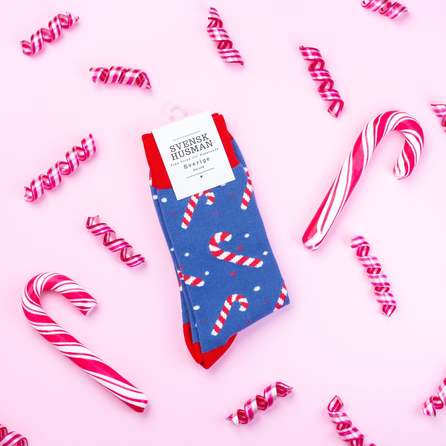 Adrian – Unisex Candy Cane Striped Socks