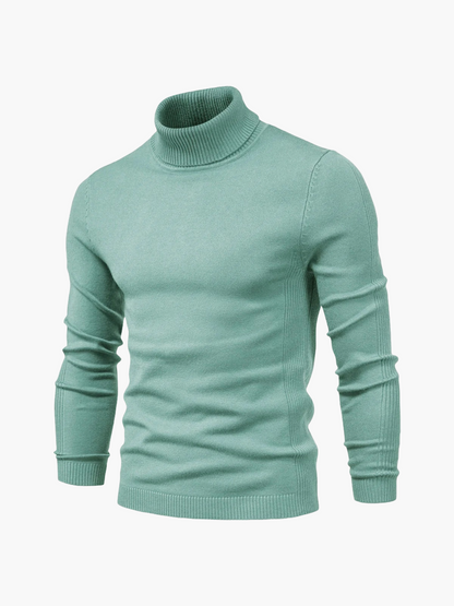 Men's Classic Turtleneck Knit Pullover Sweater for Everyday and Formal Wear