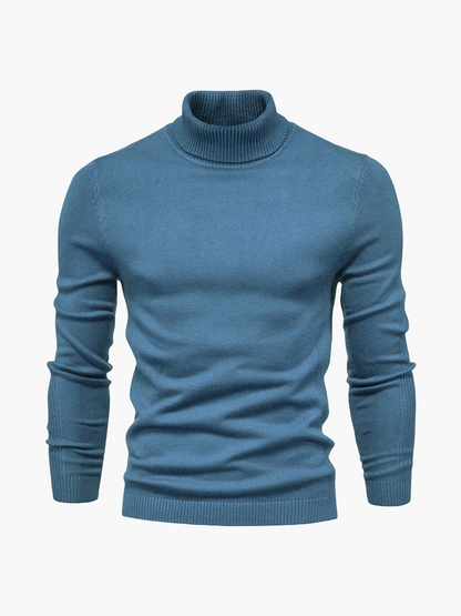 Men's Classic Turtleneck Knit Pullover Sweater for Everyday and Formal Wear