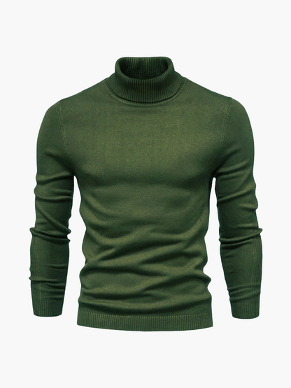 Men's Classic Turtleneck Knit Pullover Sweater for Everyday and Formal Wear