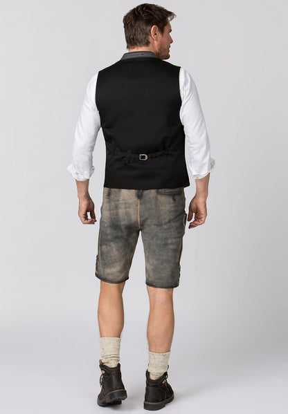 Men's Traditional Bavarian Vest – Classic Oktoberfest Style, Elegant Trachten Waistcoat