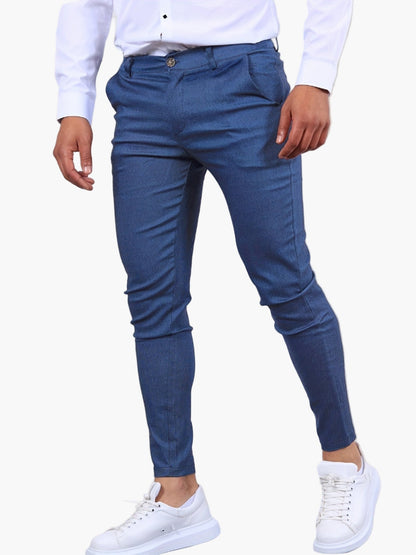 Men's Skinny-Fit Chino Pants Modern Tailored Style for Casual and Semi-Formal
