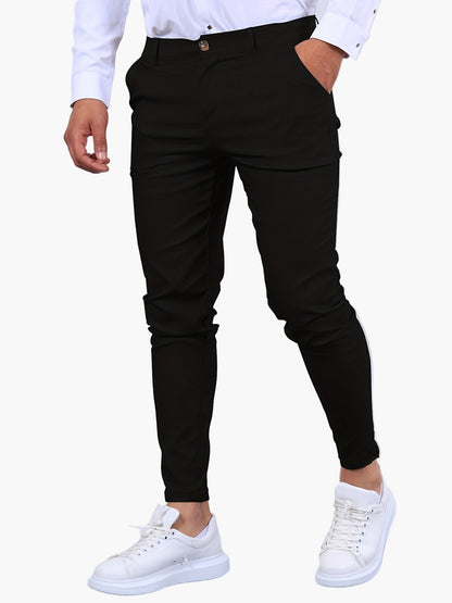 Men's Skinny-Fit Chino Pants Modern Tailored Style for Casual and Semi-Formal