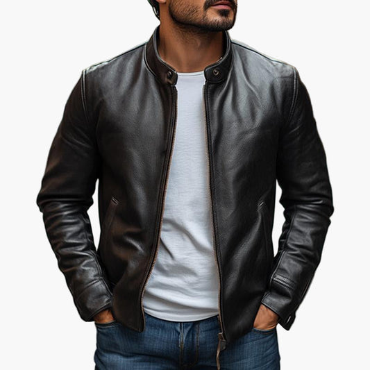 Men's Slim Fit Elegant Collar Jacket for Casual and Semi-Formal Style
