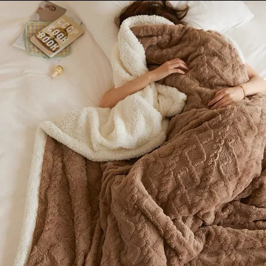 Luxury Ultra-Plush Winter Fleece Blanket – Cozy All-Season Bed Throw for Home & Bedroom